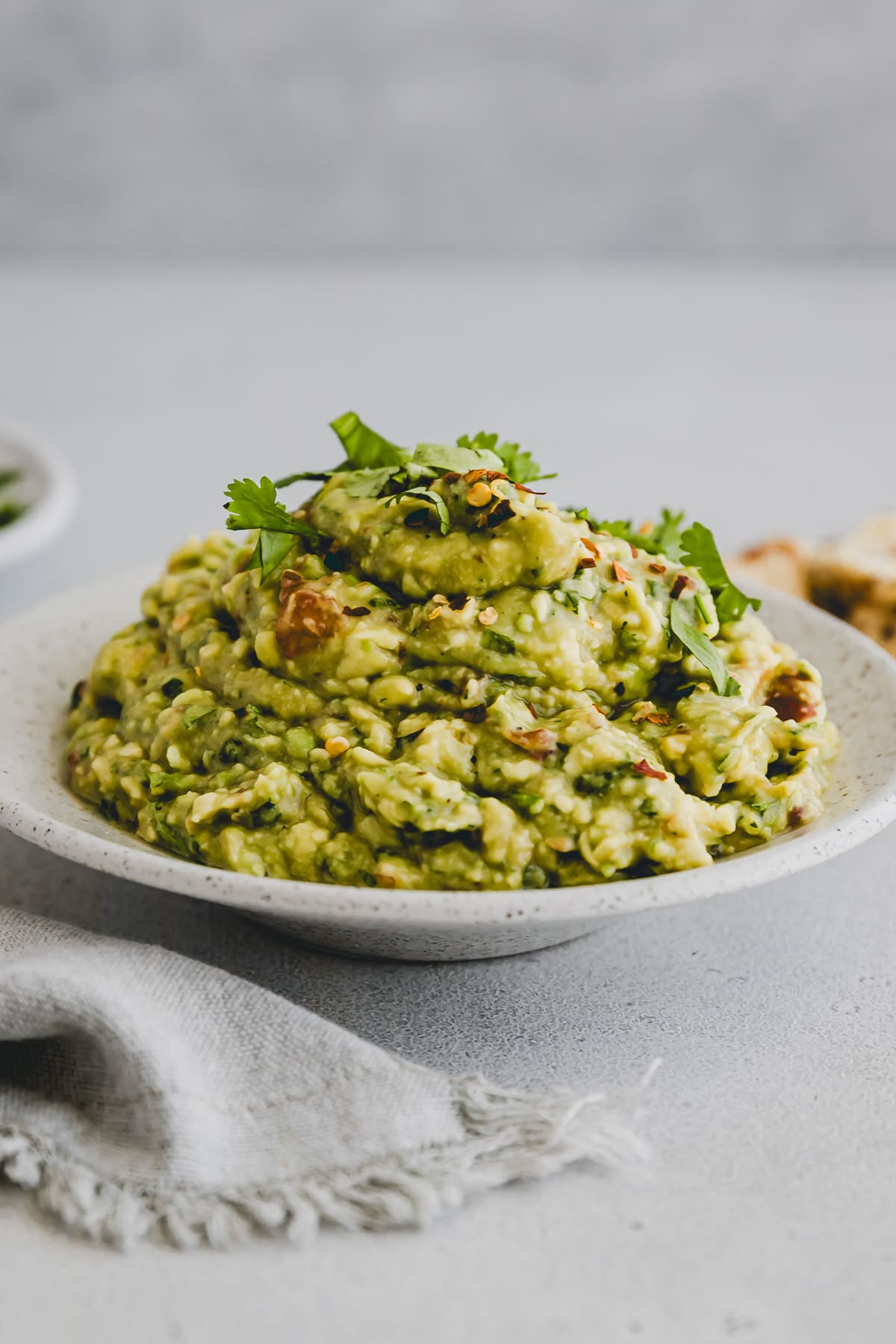 homemade guacamole in a bowl