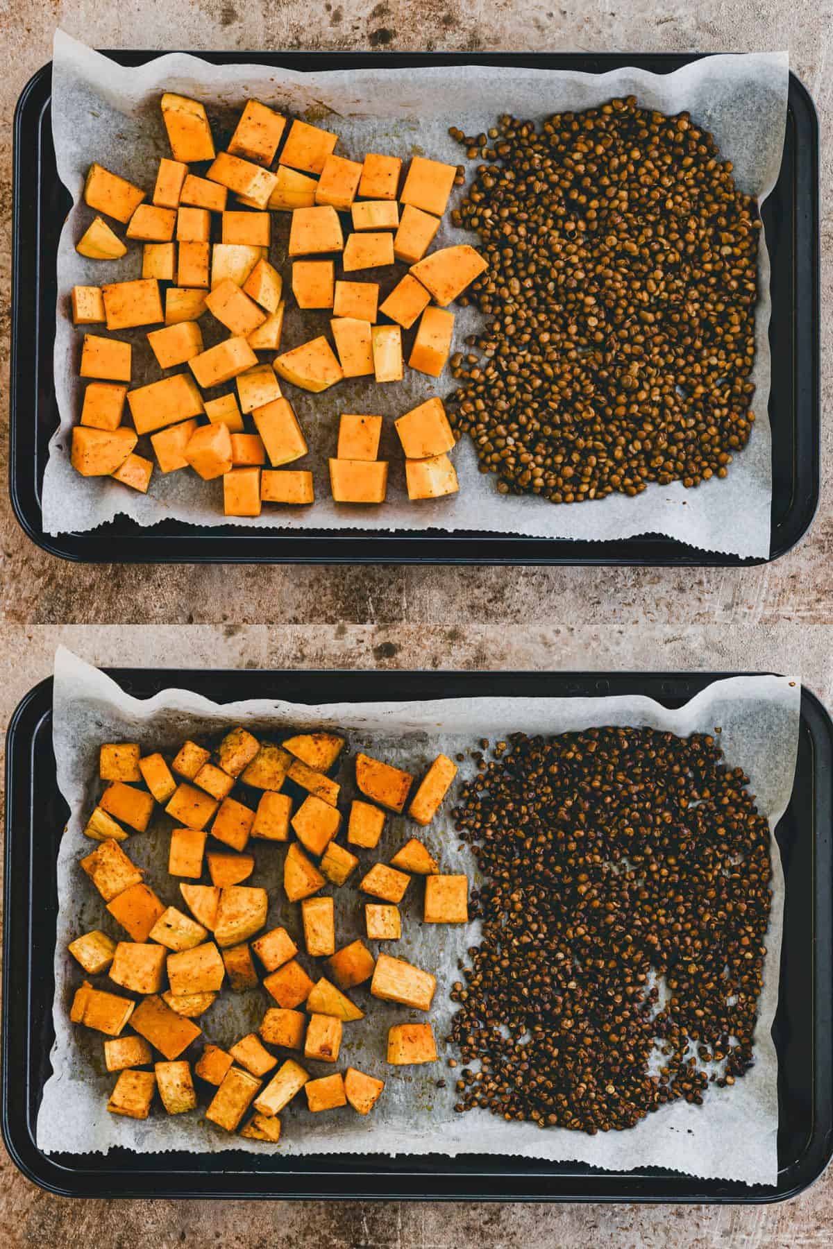 Butternut Squash Salad Recipe Step 1-2