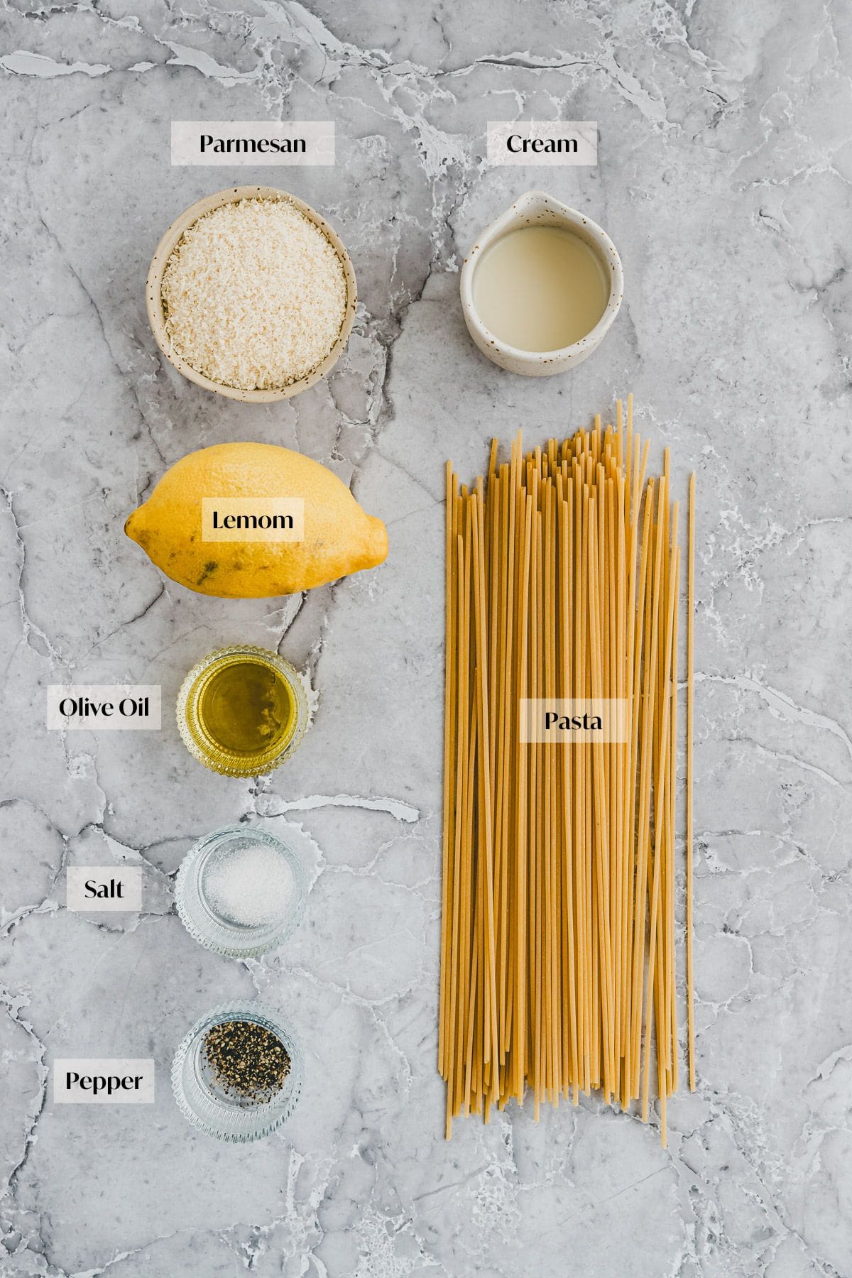 Lemon Pasta Recipe Ingredients