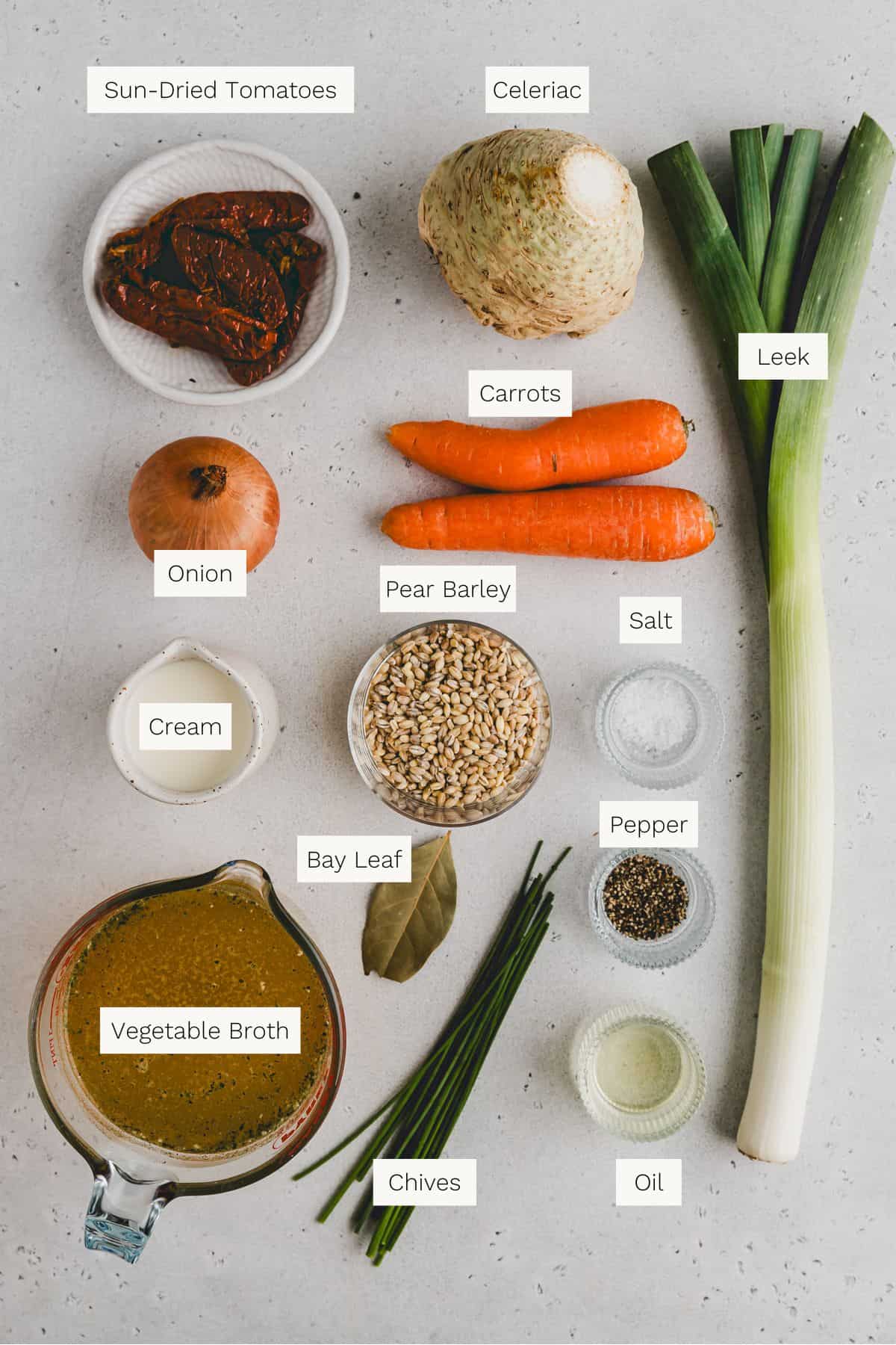 Barley Soup Ingredients