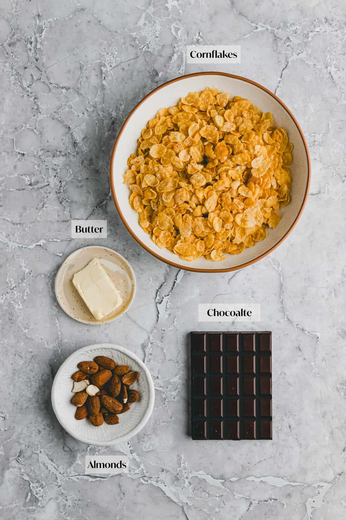 Chocolate Cornflakes Cookies Ingredients