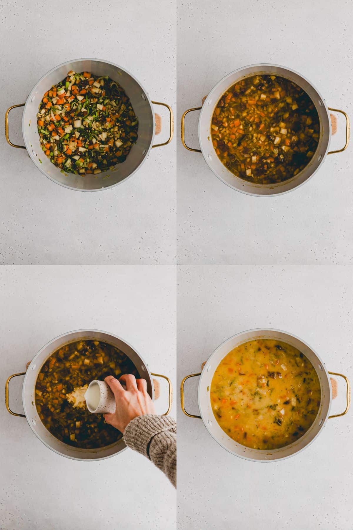 Barley Soup Recipe Step 1-4