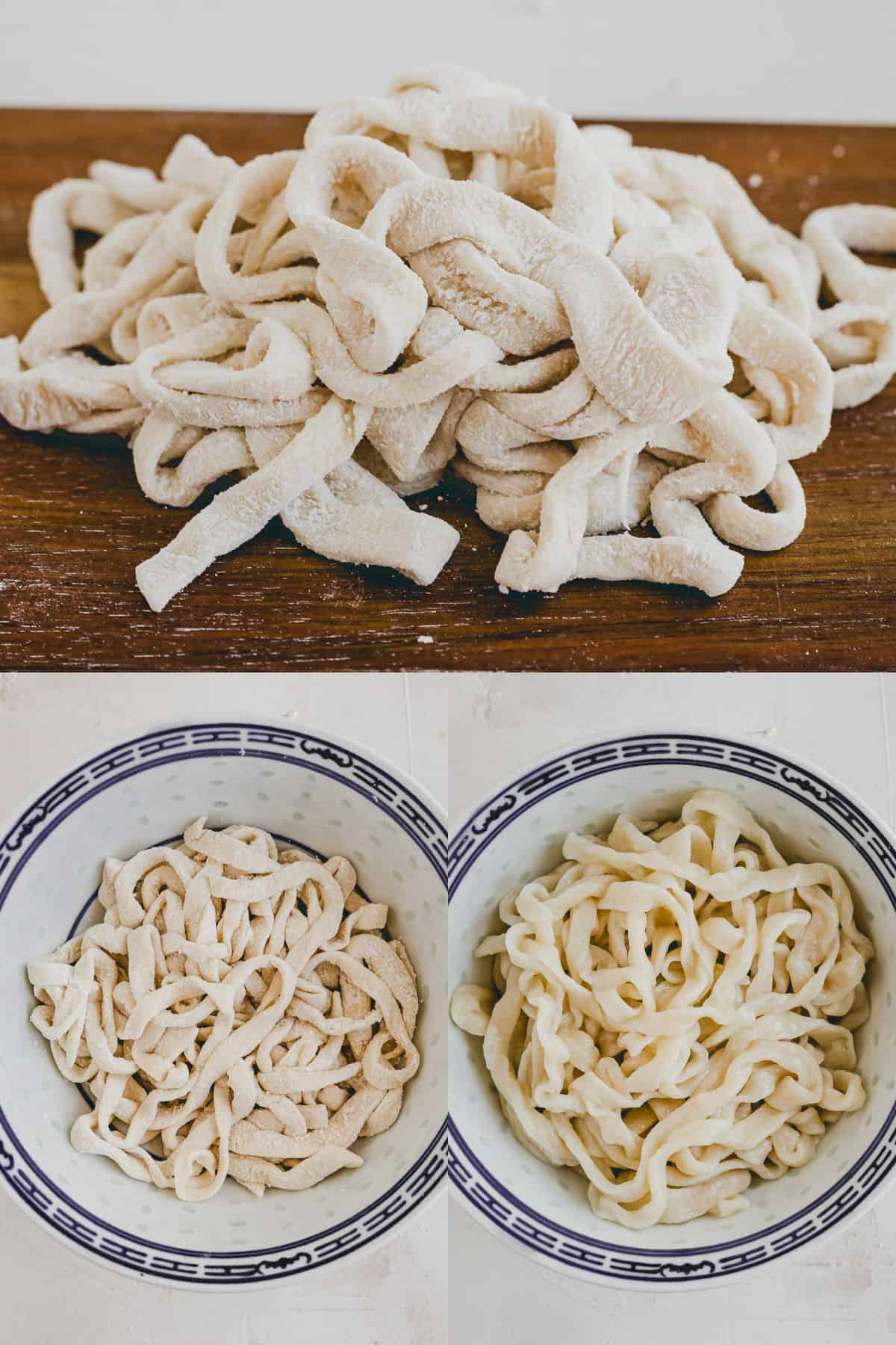 Udon Nudeln Rezept Schritt 4-6