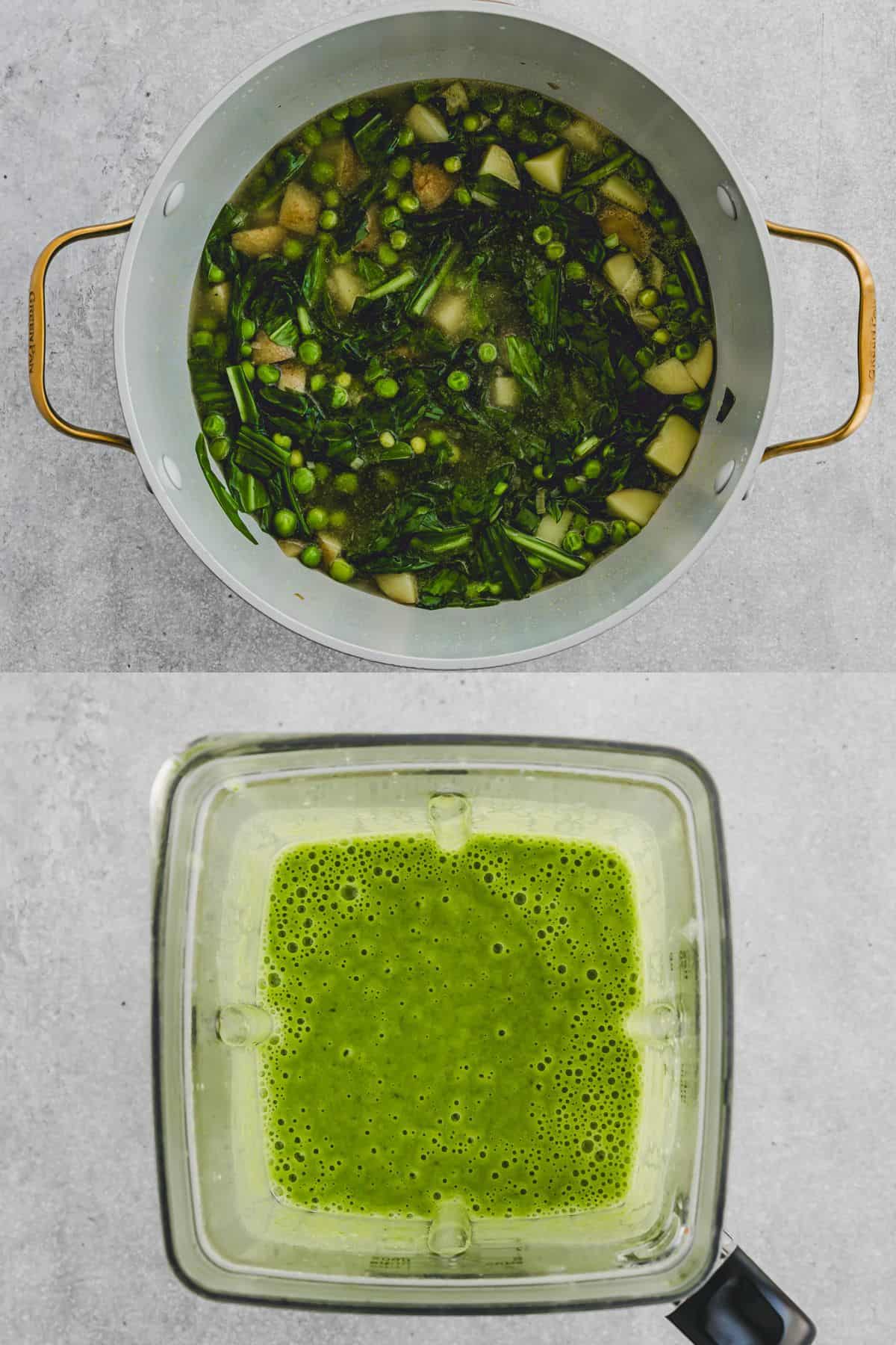 Bärlauchsuppe Rezept Schritt 3-4