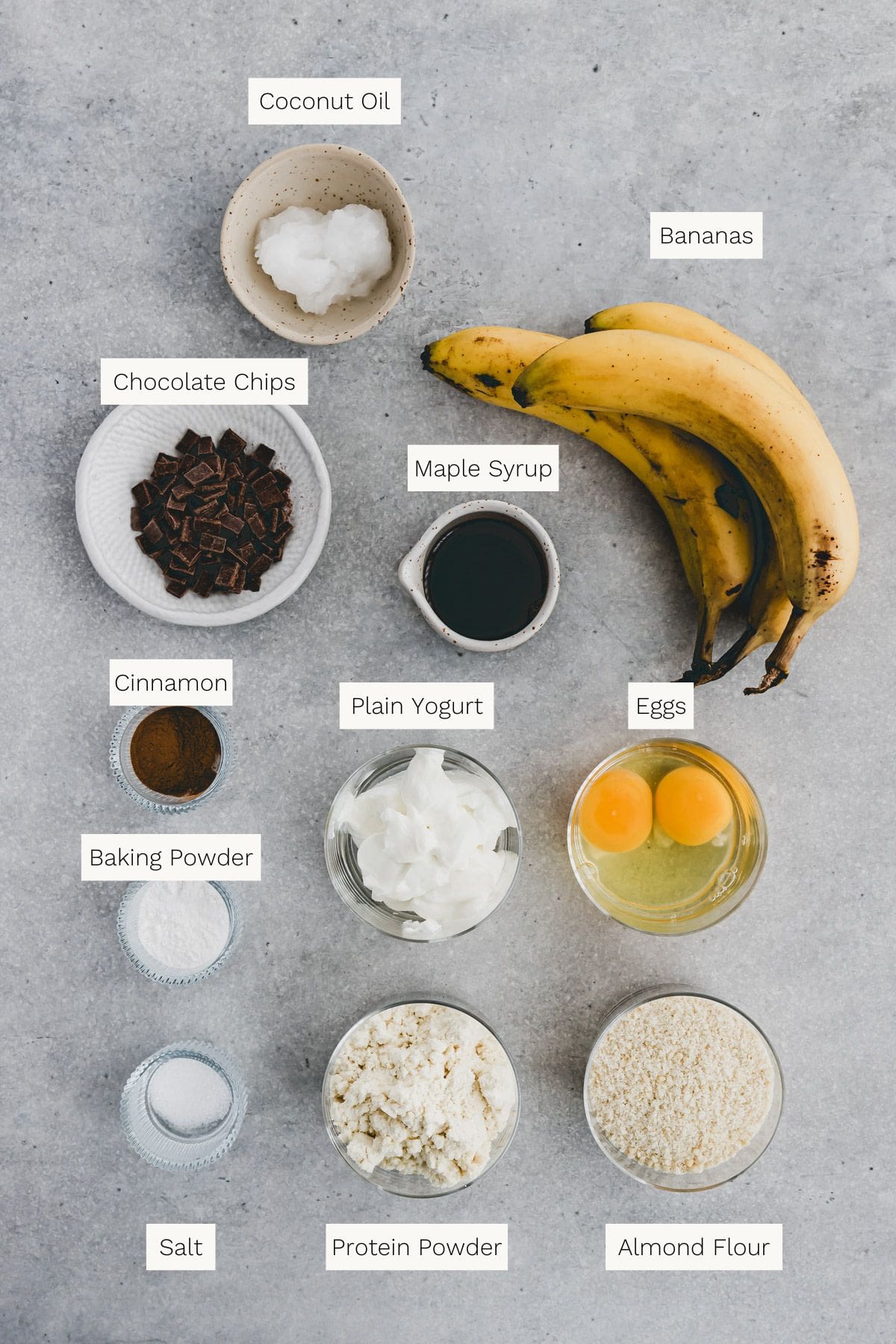 Protein Banana Bread Ingredients