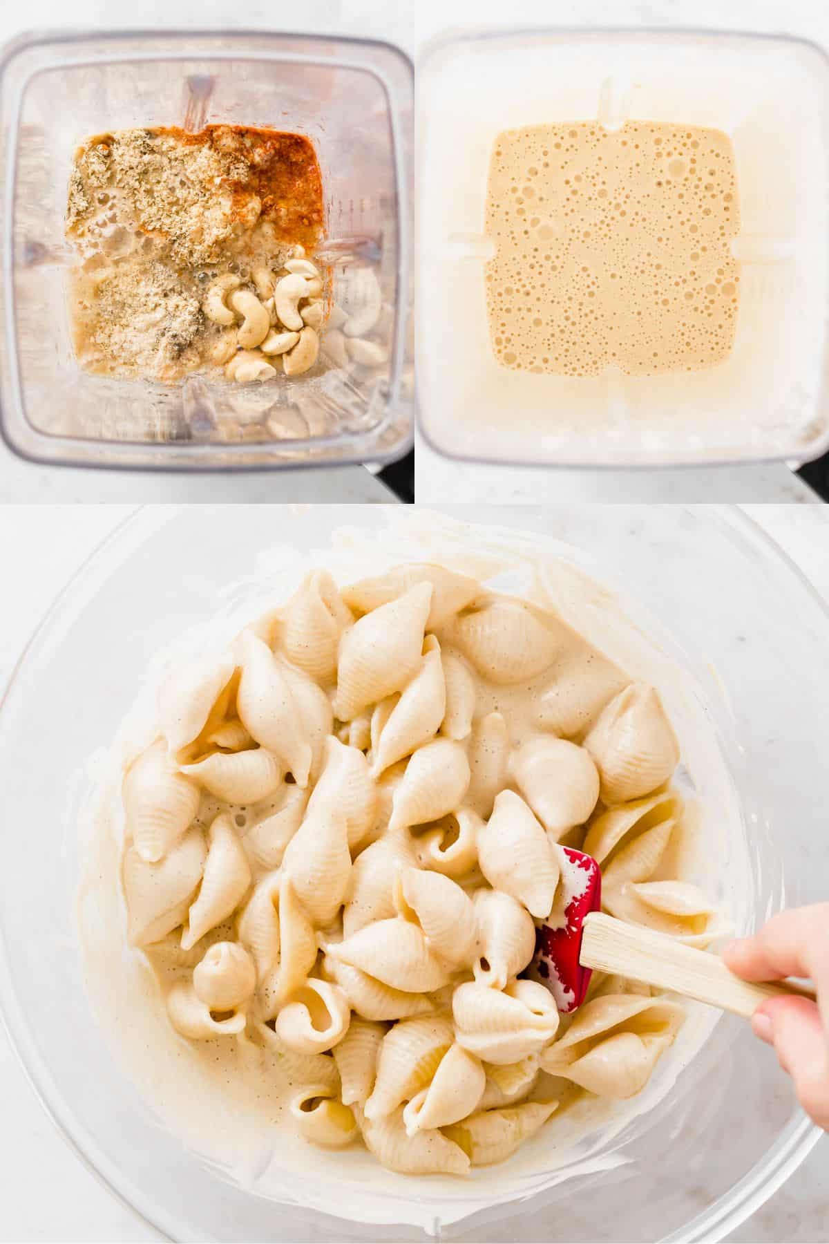 Vegane Mac & Cheese Rezept Schritt 2-4