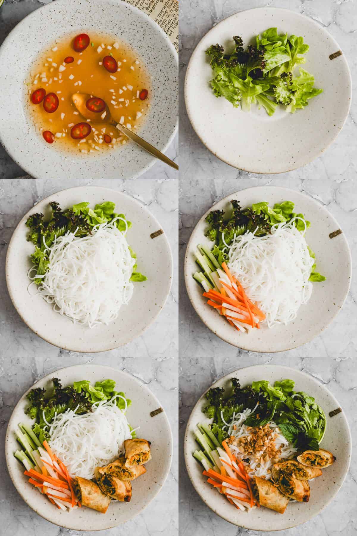 Bun Cha Gio Rezept Schritt 1-6