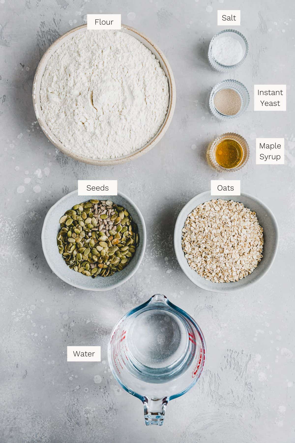 Oat Bread Ingredients