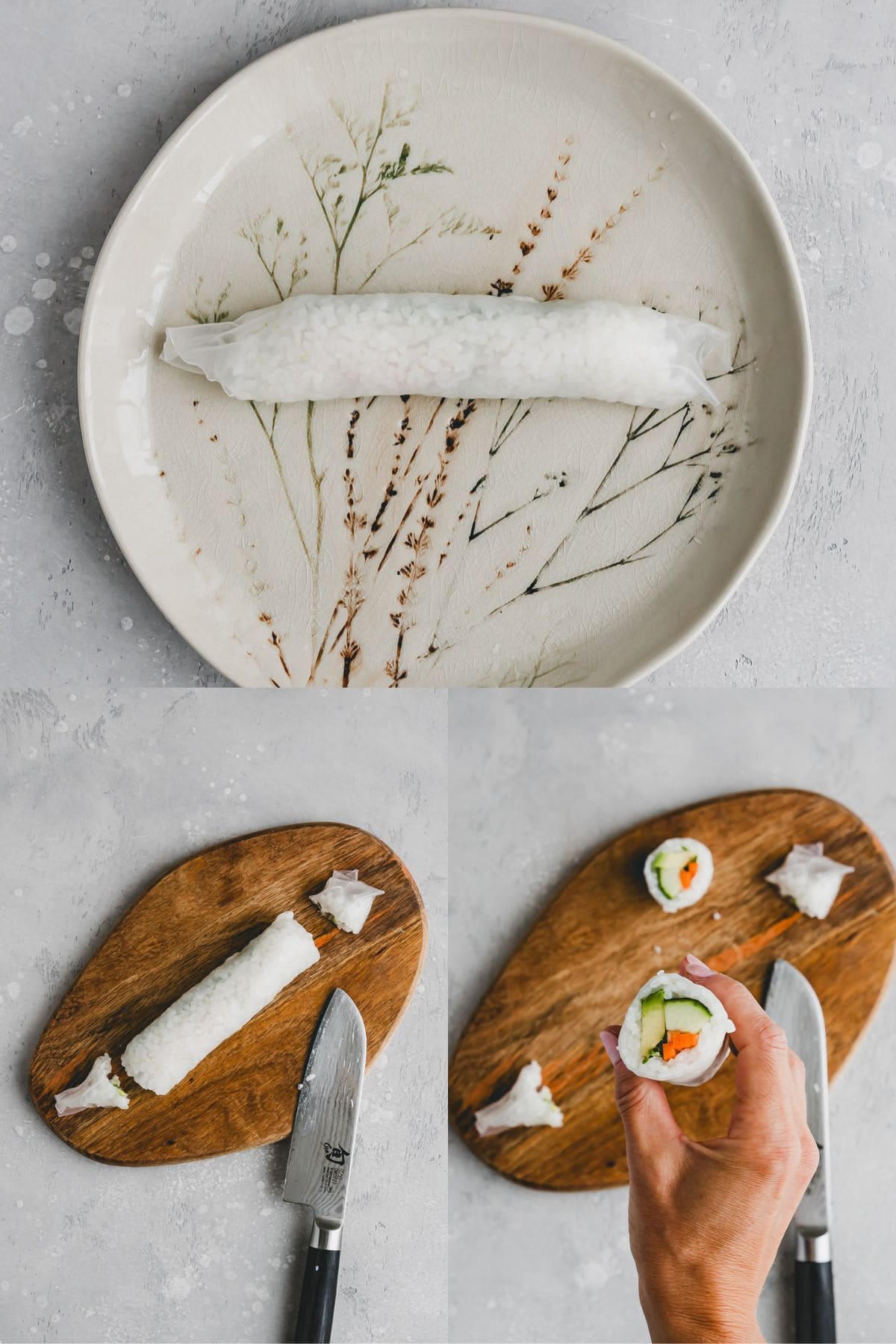 Rice Paper Sushi Recipe Step 6-8