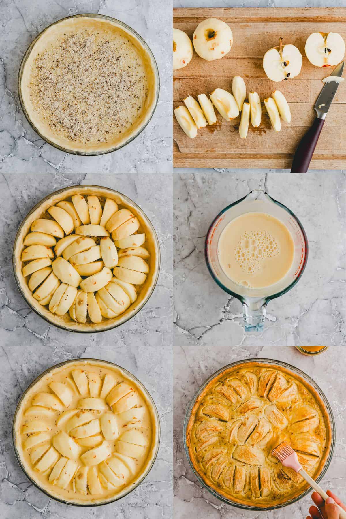 Apfelwähe Rezept Schritt 7-12