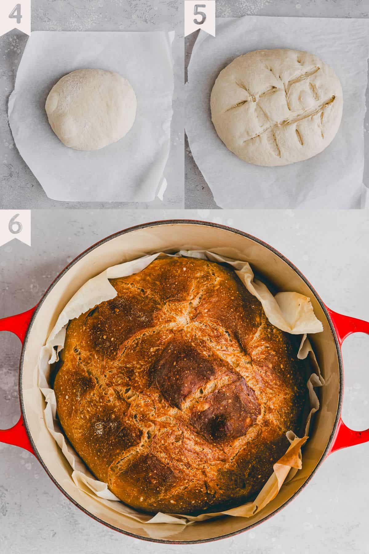 Bauernbrot Rezept Schritt 4-6