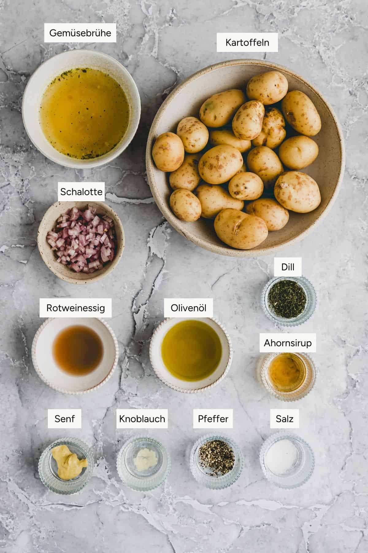 Kartoffelsalat Zutaten