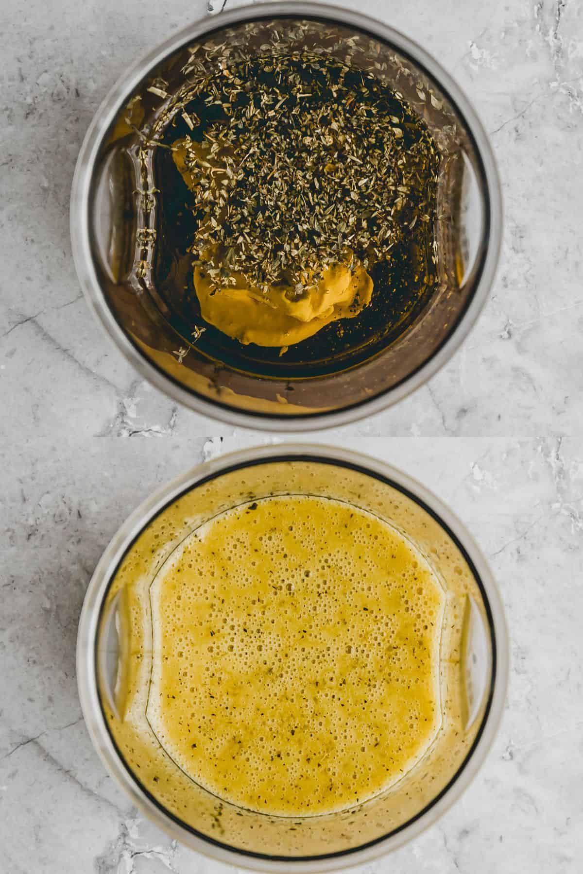 White Balsamic Vinaigrette Recipe Step 1-2