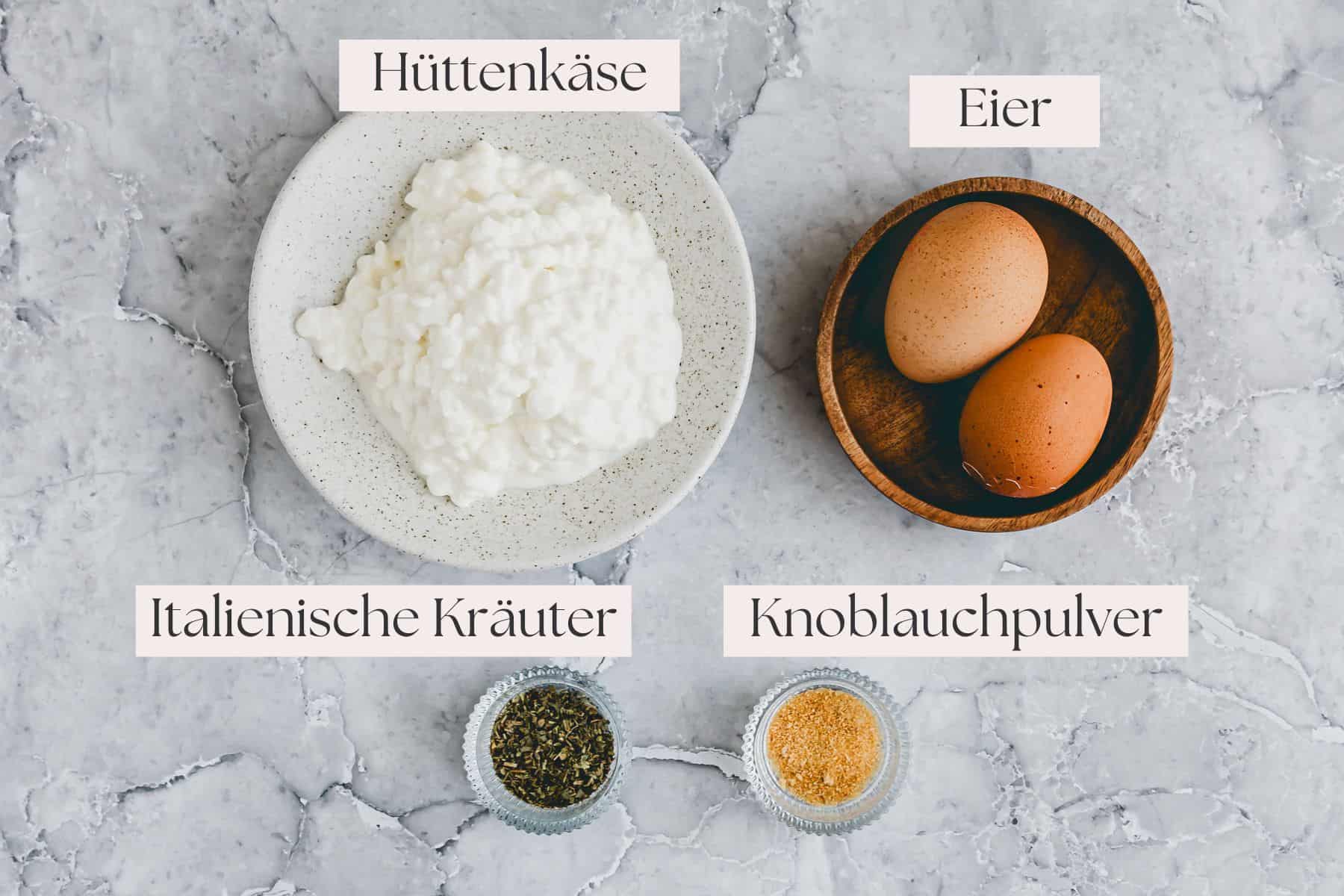 Hüttenkäse Wraps Zutaten