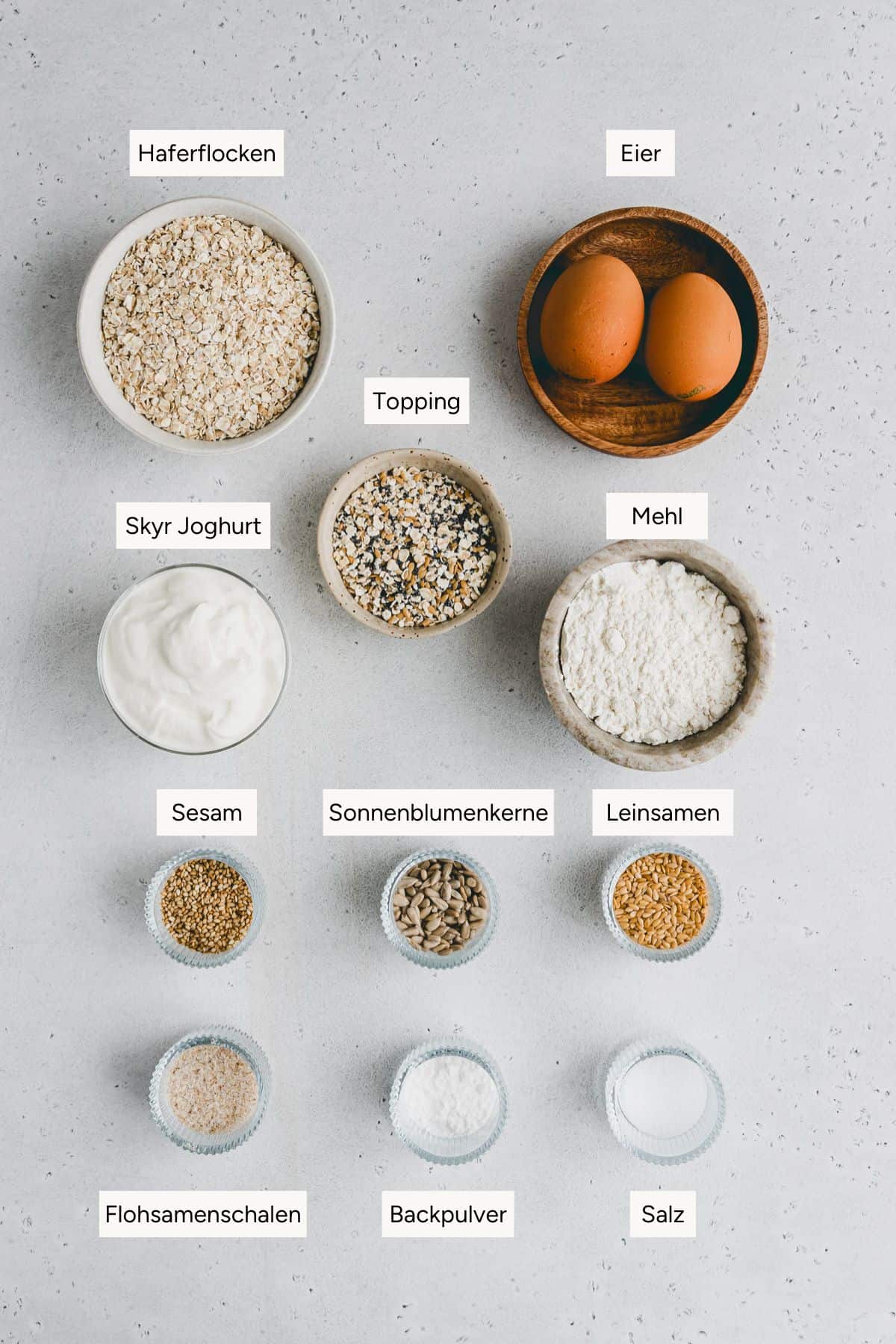 Proteinbrötchen Zutaten