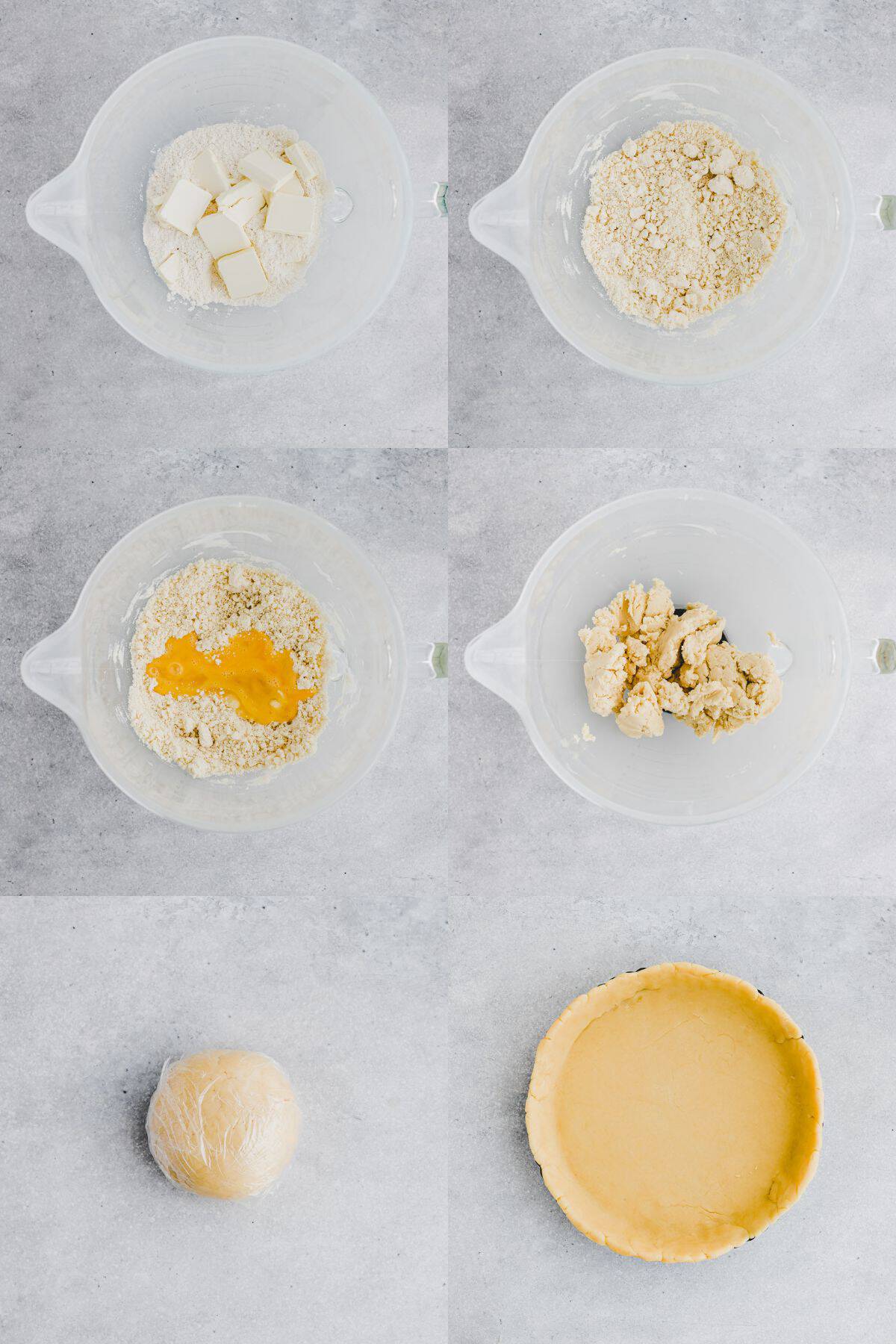 Quiche Teig Rezept Schritt 1-6