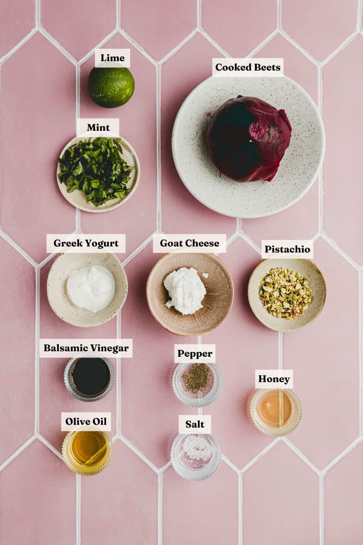 Beet Carpaccio Ingredients