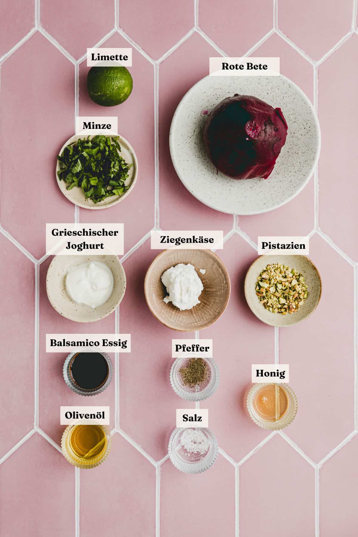 Rote Bete Carpaccio Zutaten