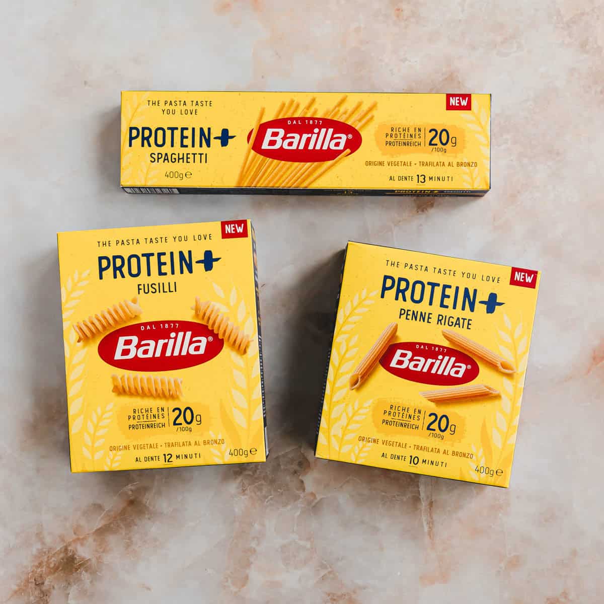 Barilla Protein+ Pasta Packungen