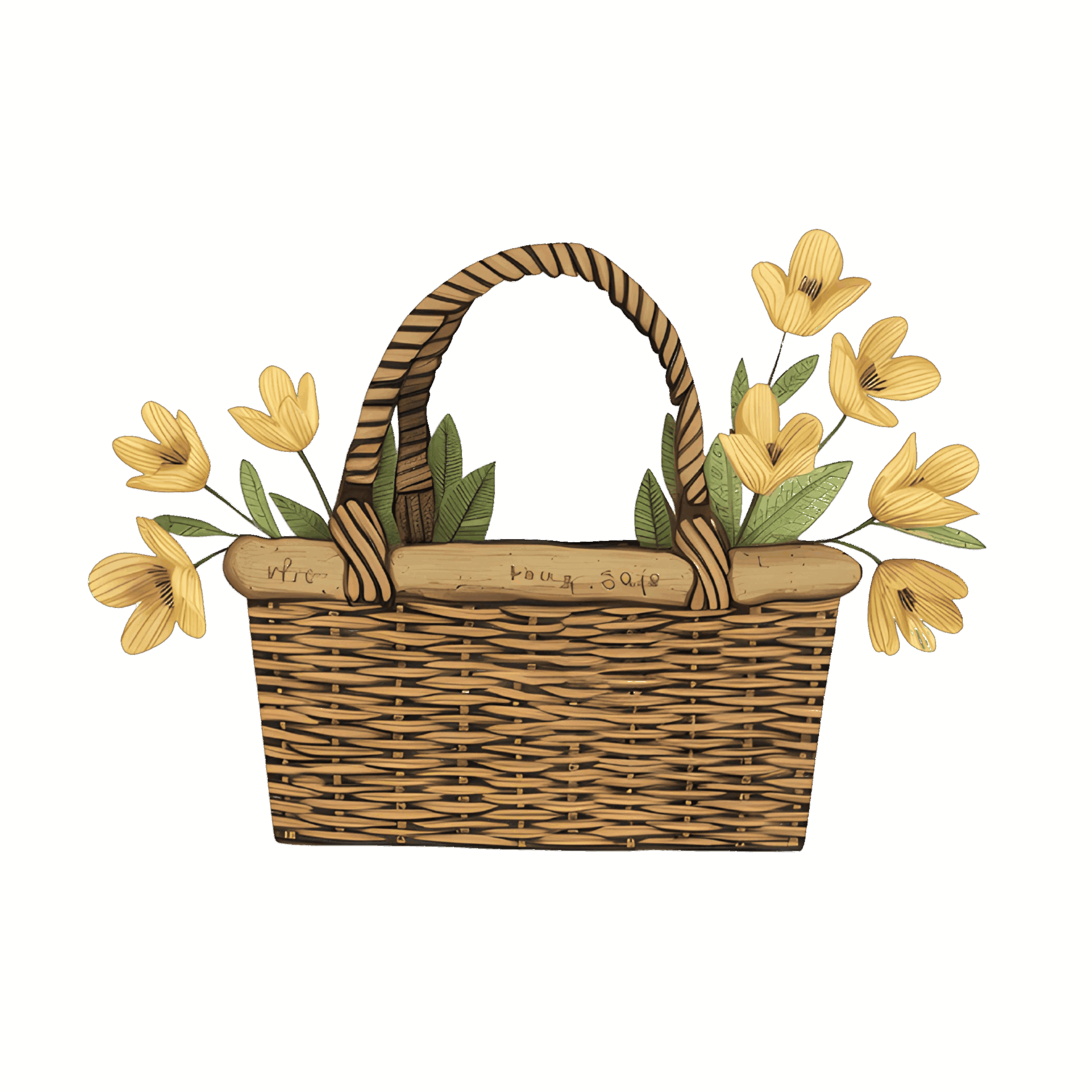 korb mit blumen