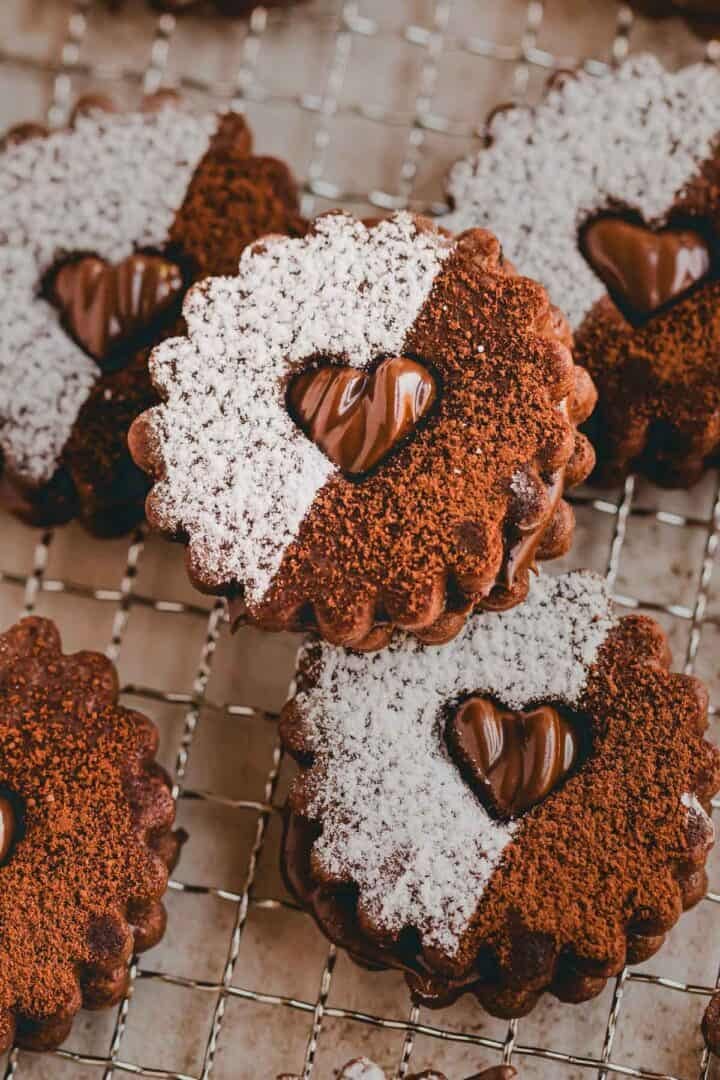 nahaufnahme von nutella plรคtzchen